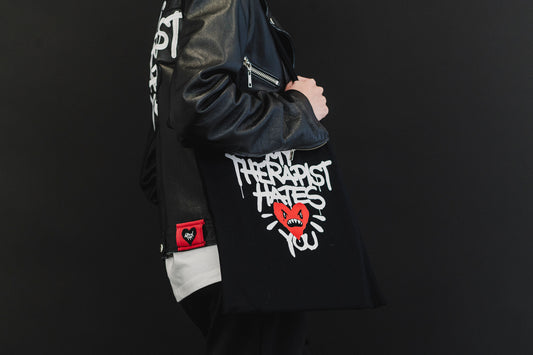 Black Tote Bag My Therapist Hates You